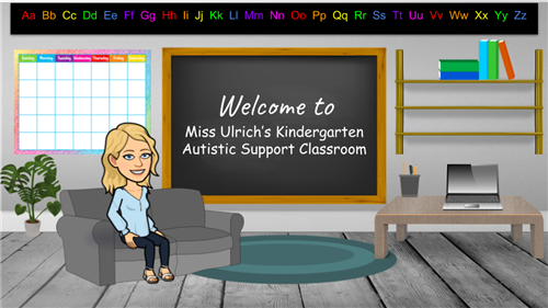 Welcome to Miss Ulrich's Kindergarten Autistic Support Classroom 